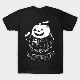 Stay Creepy Grunge Goth Black T-Shirt